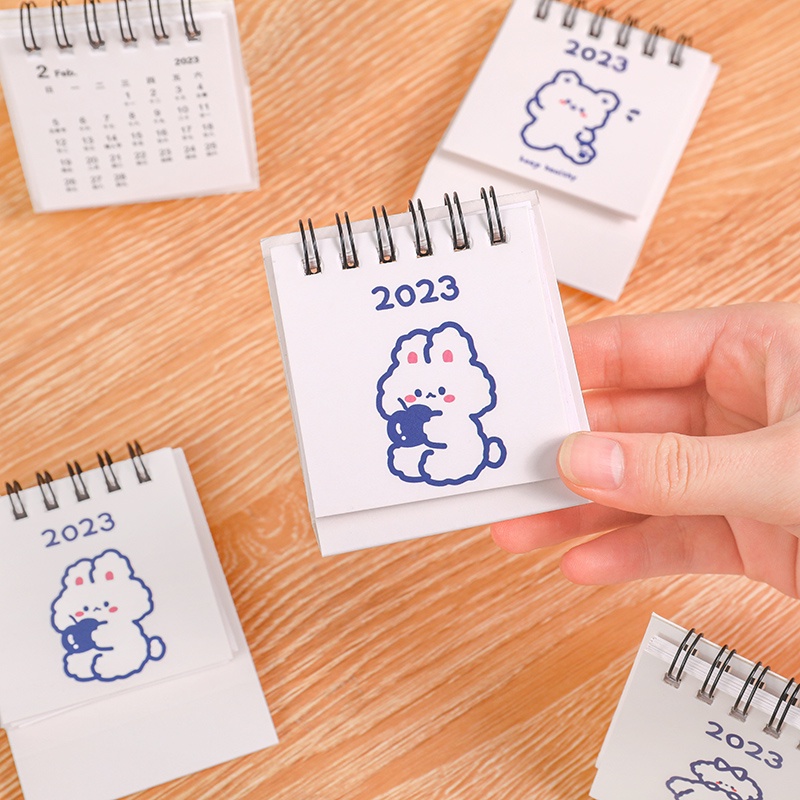 Lịch Năm 2023 Mini Để Bàn Họa Tiết Hoạt Hình Dễ Thương Bắt Mắt