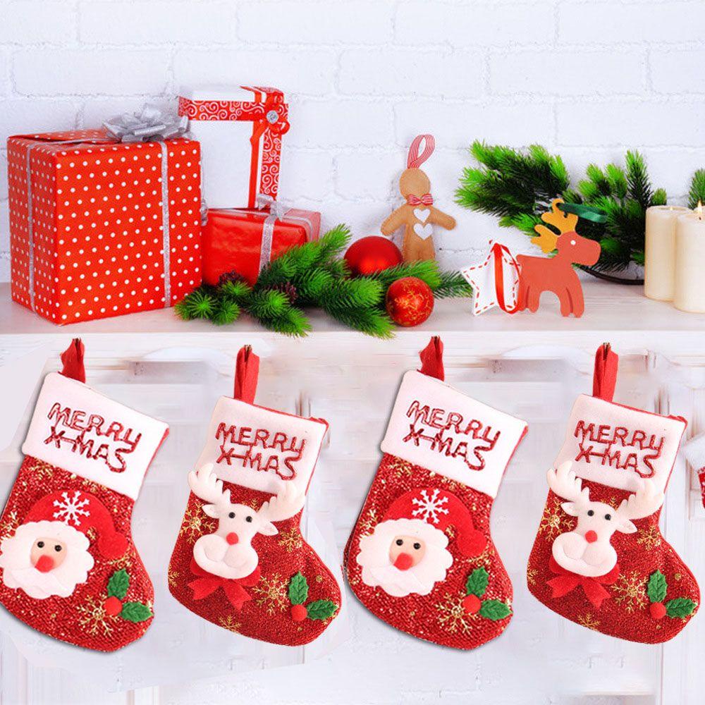 1 Túi Đựng Quà Trang Trí Cây Thông Giáng Sinh Năm Mới DIY