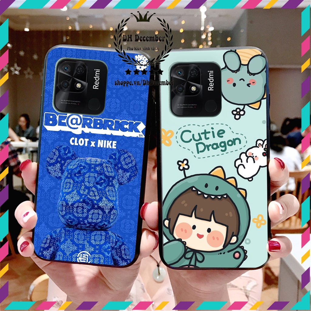 Ốp lưng Xiaomi REDMI 10C in hình 3D lucky, gấu Brick xinh xắn - KHÔNG NÊN BỎ LỠ