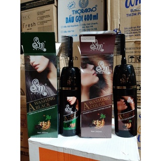 Dầu gội phủ bạc nhuộm tóc sin hair nhật bản 350ml