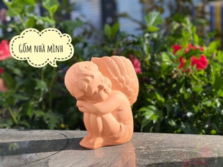 Chậu Thiên Thần say ngủ đất nung