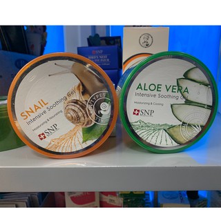 Gel Làm Dịu Và Cấp Ẩm Cho Da Chiết Xuất Từ Lô Hội Và Ốc Sên Hàn Quốc SNP Aloe Vera 97%, Snail 99% Soothing Gel ( 300g)