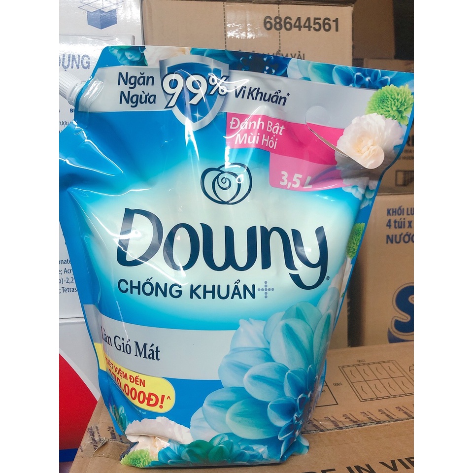 Nước xả vải Downy làn gió mát Túi 3,5L túi siêu to
