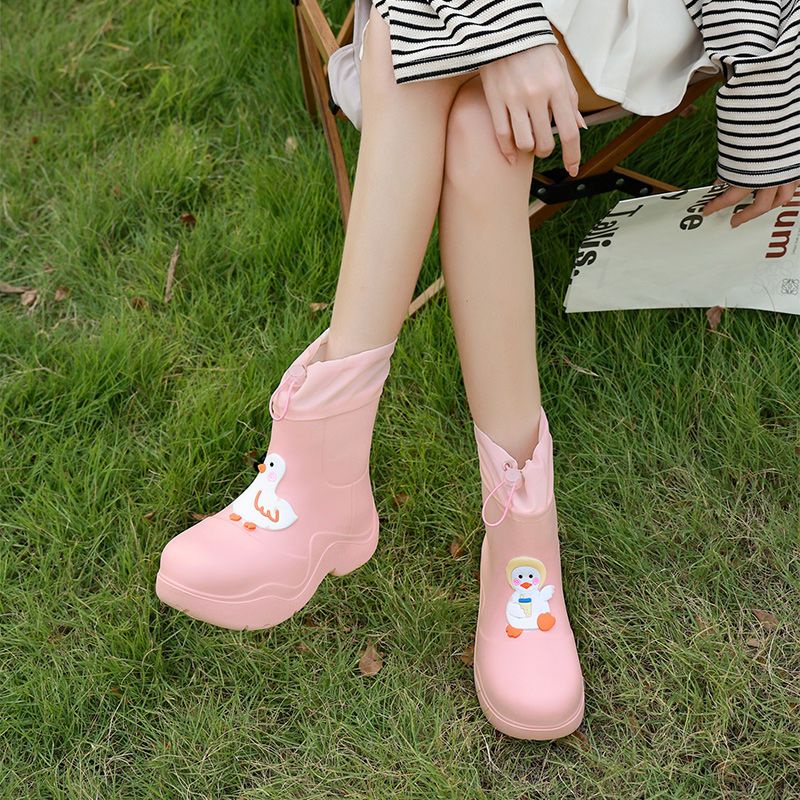 Ủng Đi Mưa Chống Trượt Thiết Kế Dễ Thương Thời Trang