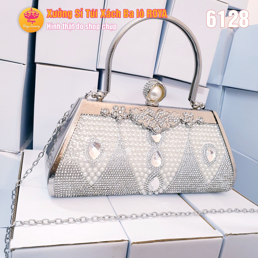 Ví Cầm Tay Nữ 🎁 FREESHIP 🎁 Dự tiệc Clutch Nữ ROYA 6128 HÌNH GIỌT NƯỚC ĐẲNG CẤP SANG TRỌNG HÌNH SHOP TỰ CHỤP