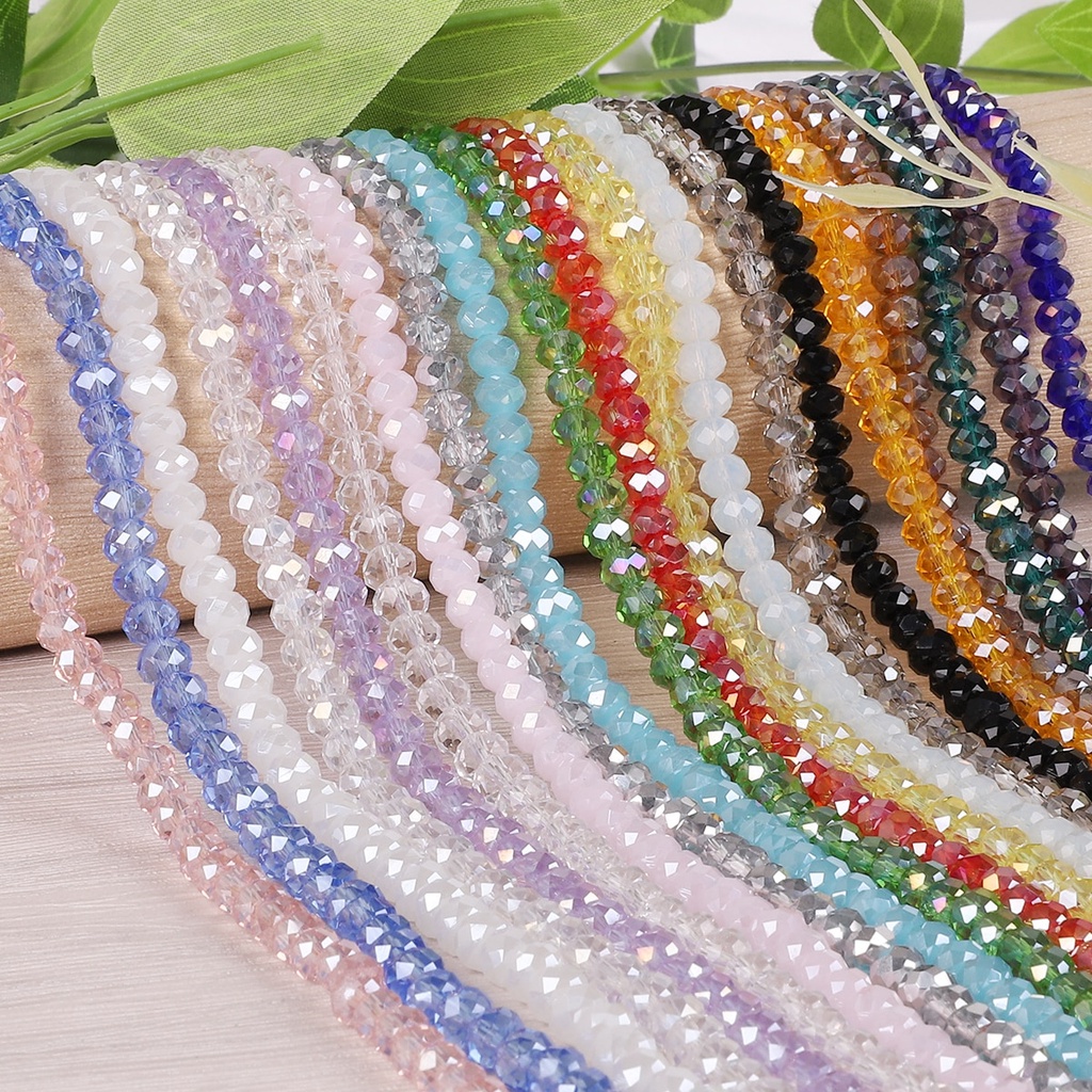 Set 175 hạt pha lê 2mm dùng tự làm trang sức thủ công