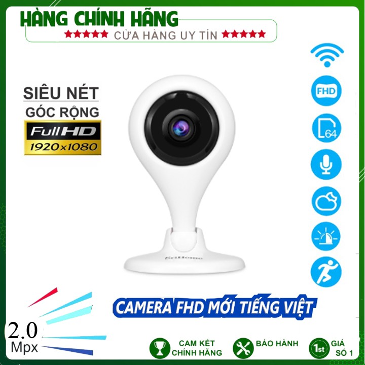 Camera wifi srihome sh032 2mpx 1080p full HD - Camera wifi mini siêu nhỏ gọn