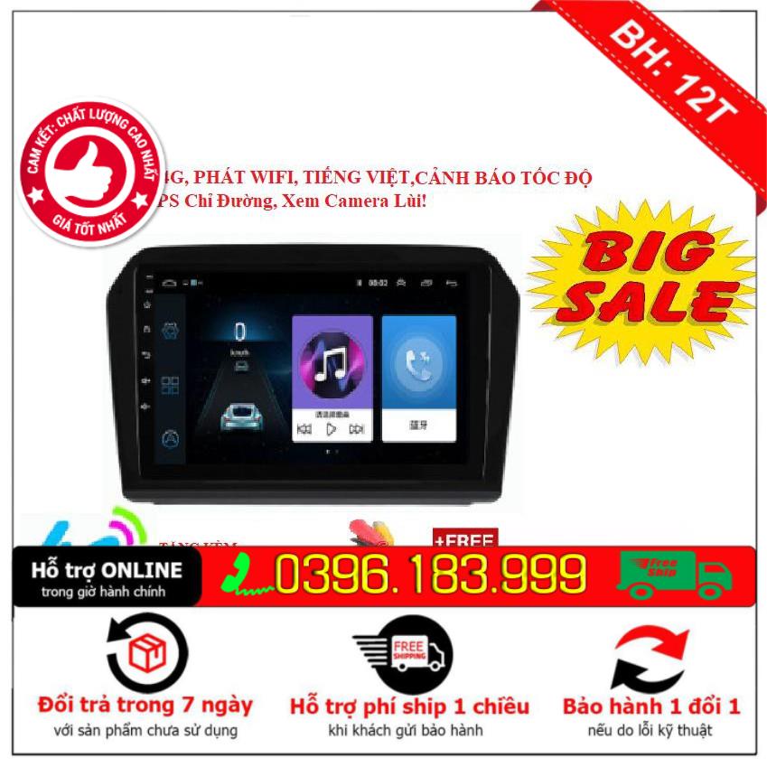 Màn hình android lắp sim 4G Ram 2G,rom 32G các dòng xe KIA, xe Ford, xe Mazda, Màn hình ô tô giá rẻ, Man hinh oto tot.