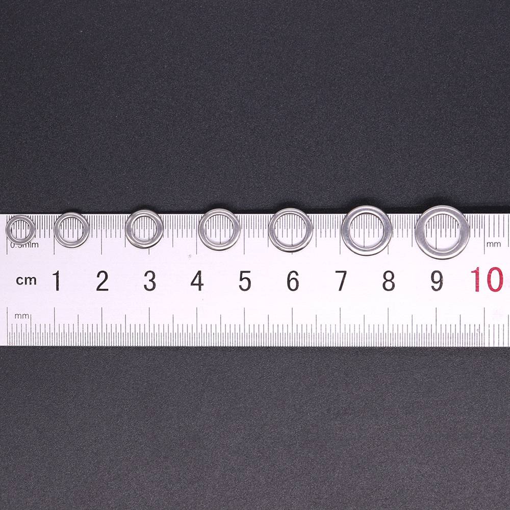 Vòng thép phụ kiện câu cá 6.4-11.5mm tùy chọn số lượng