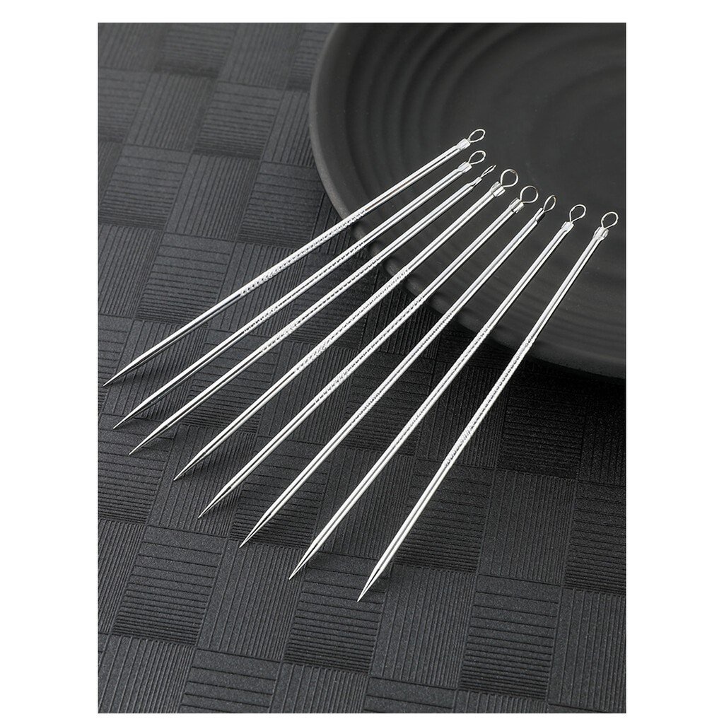 Que nặn mụn trứng cá inox 2 đầu cao cấp