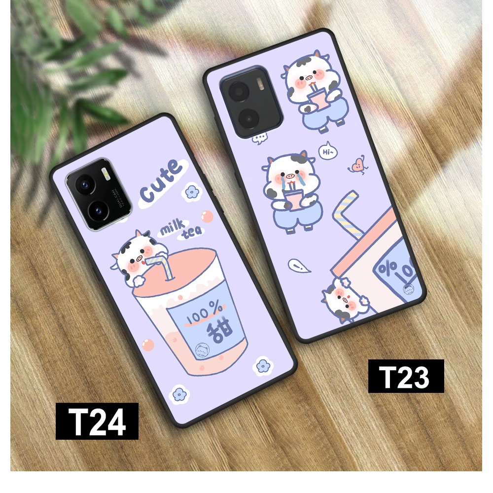 Ốp lưng Vivo Y15s - Y15a in hình bò sữa, trà sữa xinh xắn dễ thương. ốp vivo y15s - y15a in hình chất lượng rẻ bền đẹp