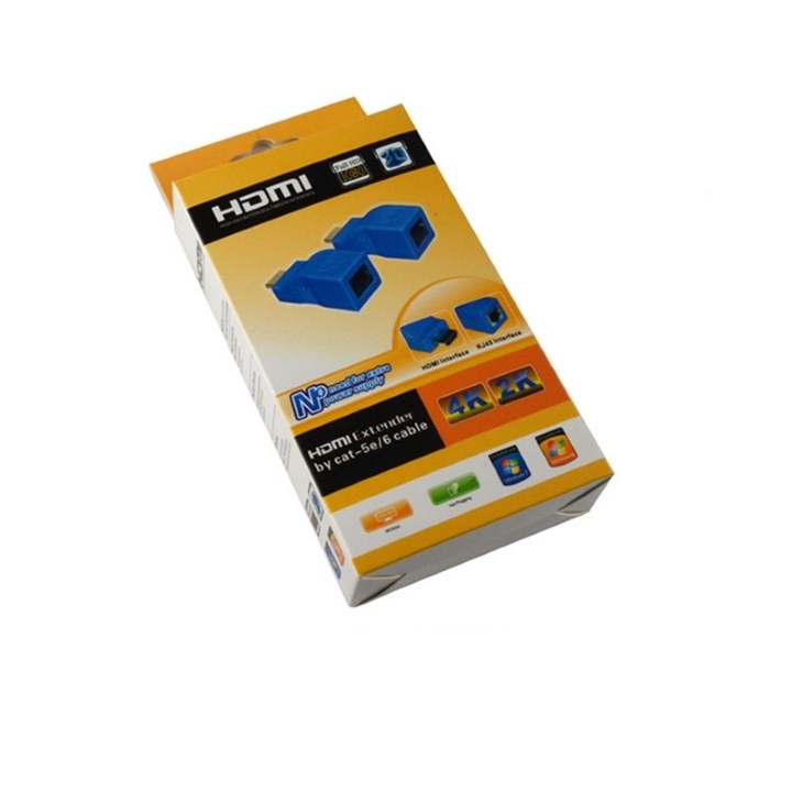 ĐẦU CHUYỂN ĐỔI HDMI EXTENDER TO LAN 30M CAT-5E/6 CABLE (HỘP XANH)