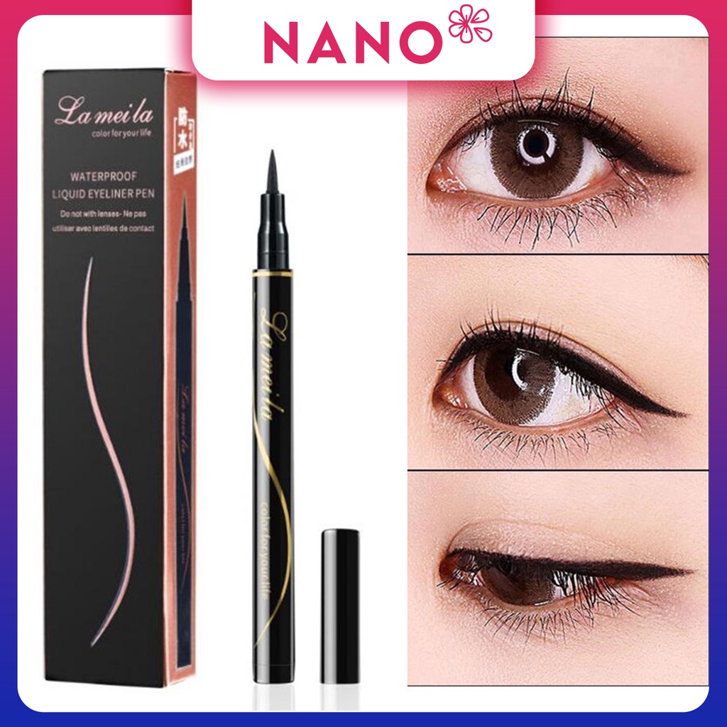 Bút kẻ mắt nước Lameila không trôi hàng chính hãng Waterproof Liquid Eyeliner Pen