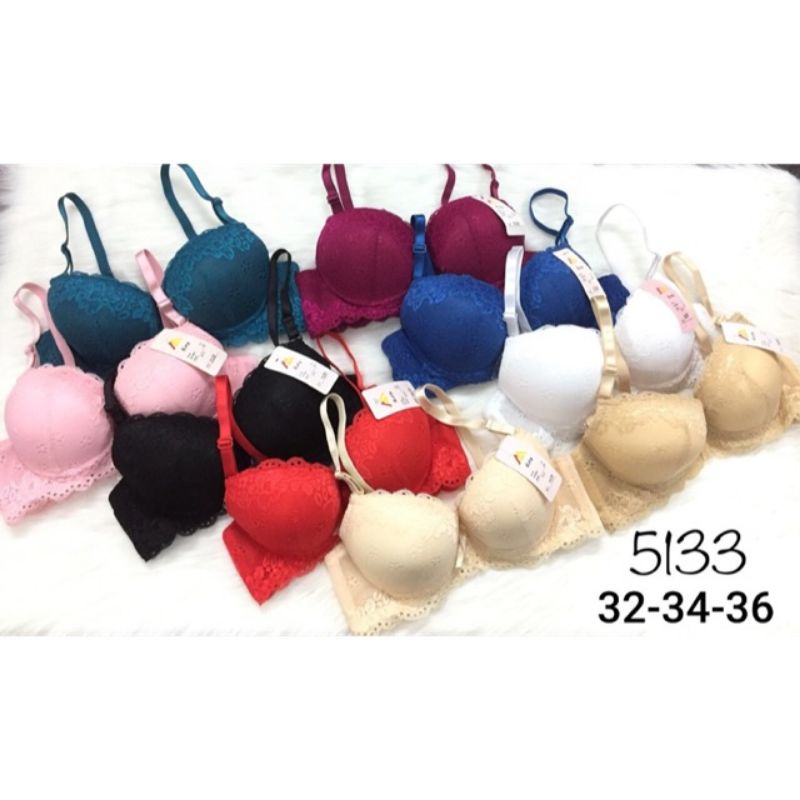 Áo ngực ren Thái Lan mút dày 3 phân, có sò rời, mã số 5133