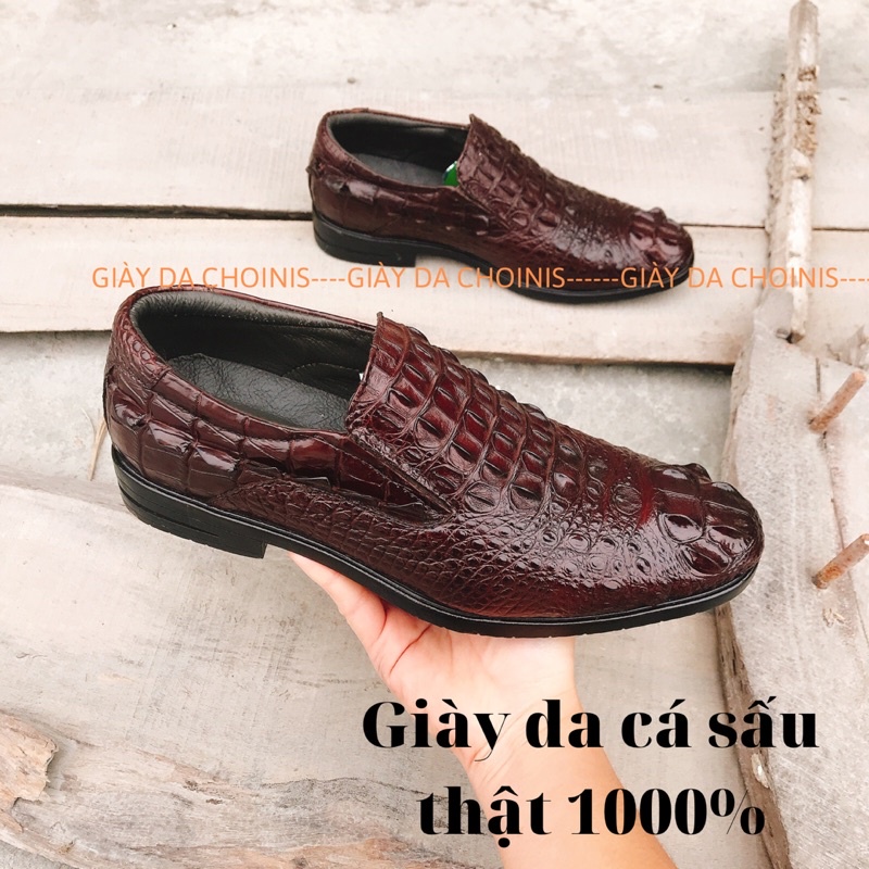 Giày tây da cá sấu xịn 100% tại CHOINIS