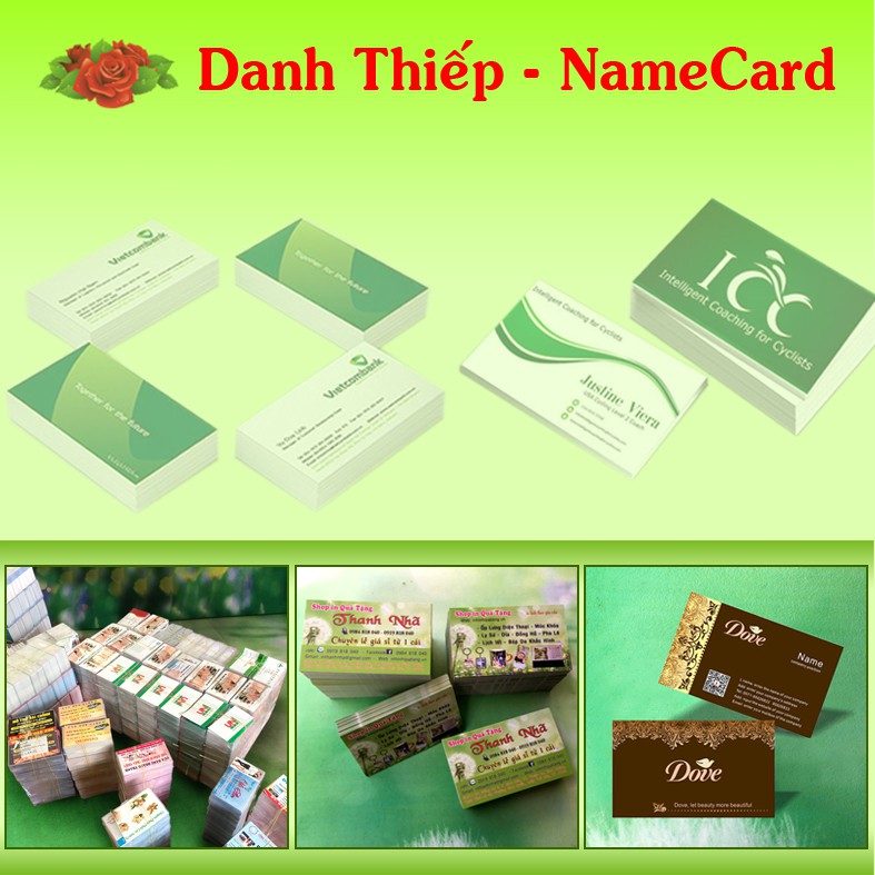 10 hộp (1000)c danh thiếp in theo yêu cầu