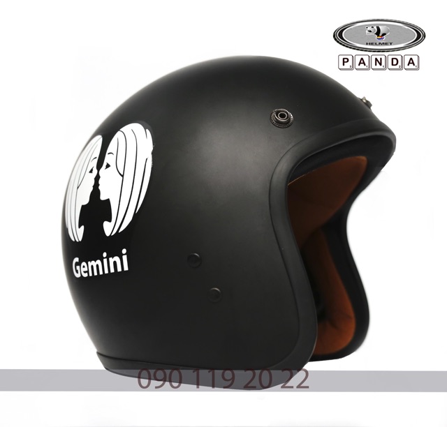 (Hàng độc quyền) Mũ Phượt 3/4 Song tử