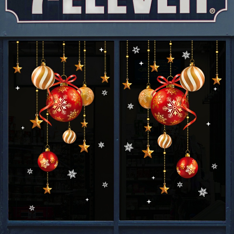 decal giáng sinh dán kính, tường trang trí noel 2022 decor phòng khách phòng ngủ | BigBuy360 - bigbuy360.vn