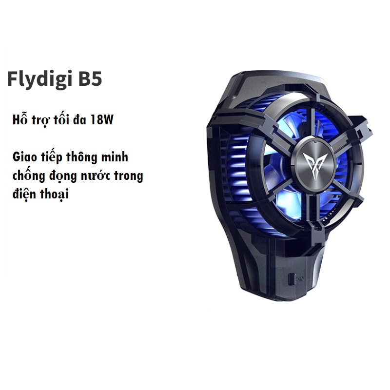 Flydigi B5 | Quạt tản nhiệt sò lạnh từ tính dành cho điện thoại và máy tính bảng ipad