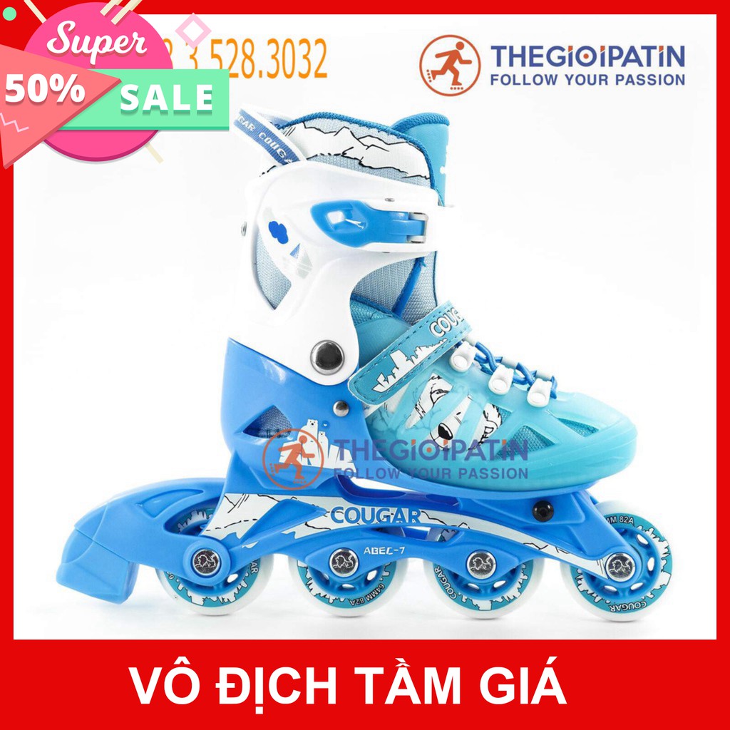 Giày patin Cougar 703,  giày patin trẻ em cao cấp