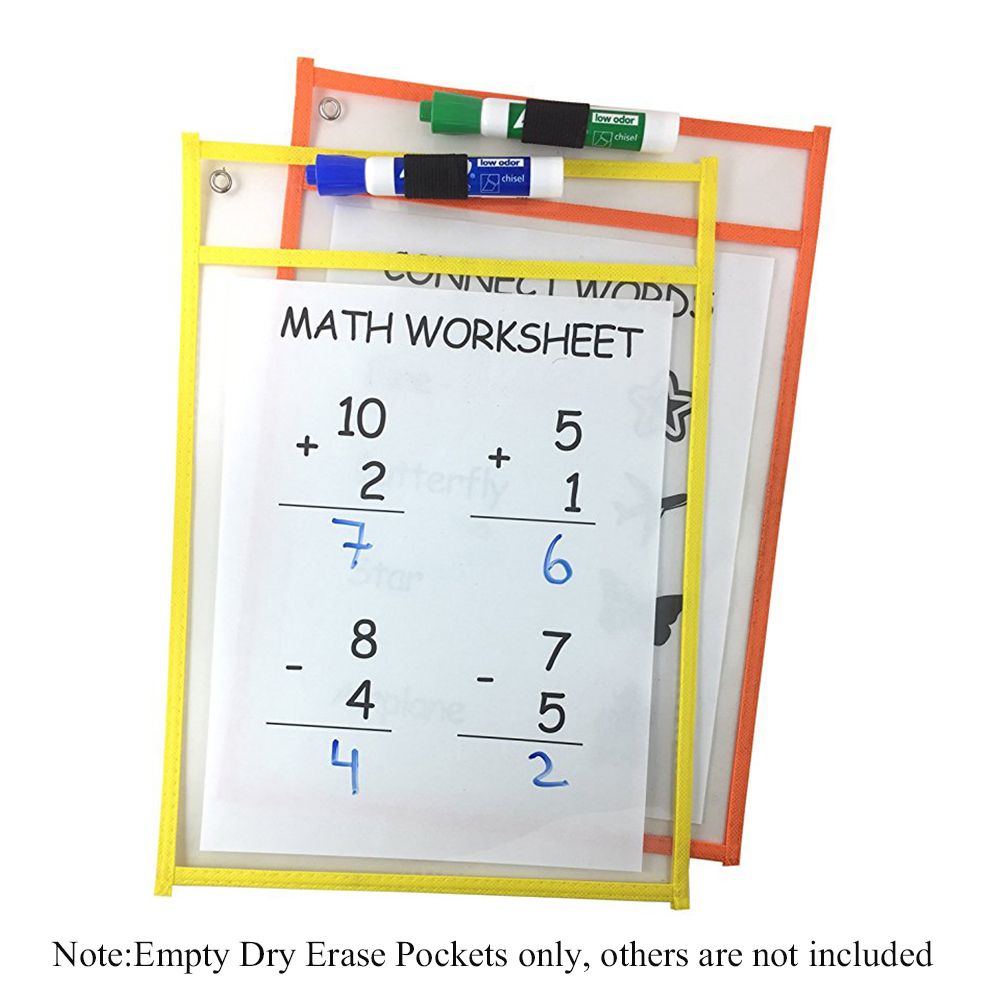 Túi đựng tài liệu trong suốt nhiều màu có thể tái sử dụng