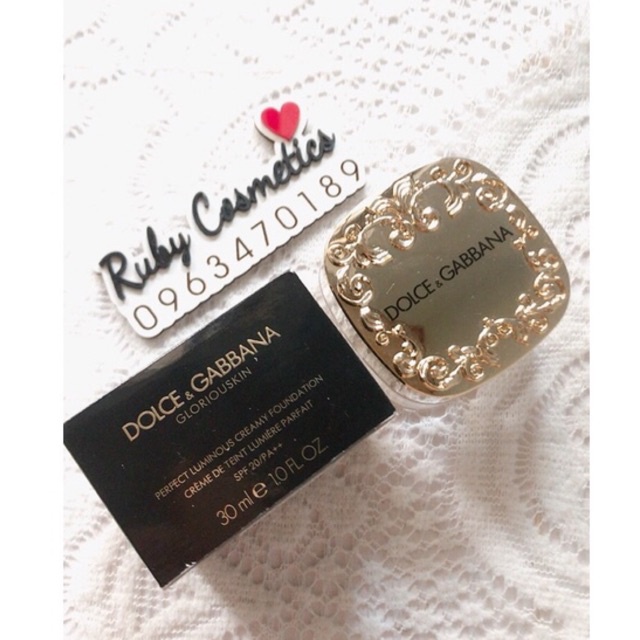 Kem Nền Dolce &amp; Gabbana D&amp;G Gloriouskin Perfect Luminious Creamy Foundation (Full box 30ml)