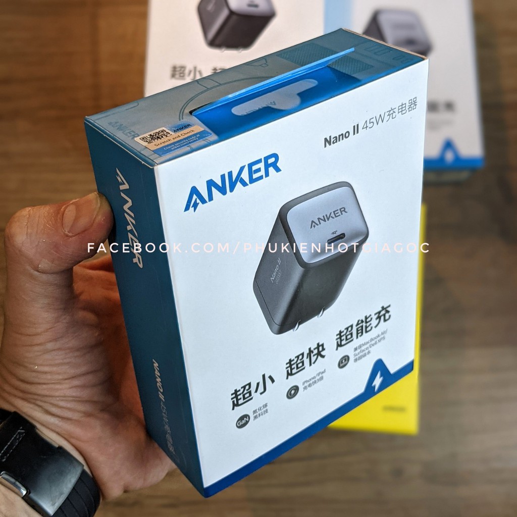 Củ sạc Anker Nano II 65W GaN II-A2663/A2665 30W/Nano II 45W GaN II A2664/IPPokemon USB-C to A8632