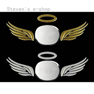 Miếng Dán Hình Cánh Thiên Thần 3d Màu Đỏ/Bạc Trang Trí Xe Hơi