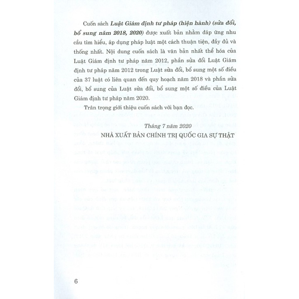 Sách - Luật Giám Định Tư Pháp (Hiện hành) (Sửa đổi, bổ sung năm 2018, 2020) | BigBuy360 - bigbuy360.vn