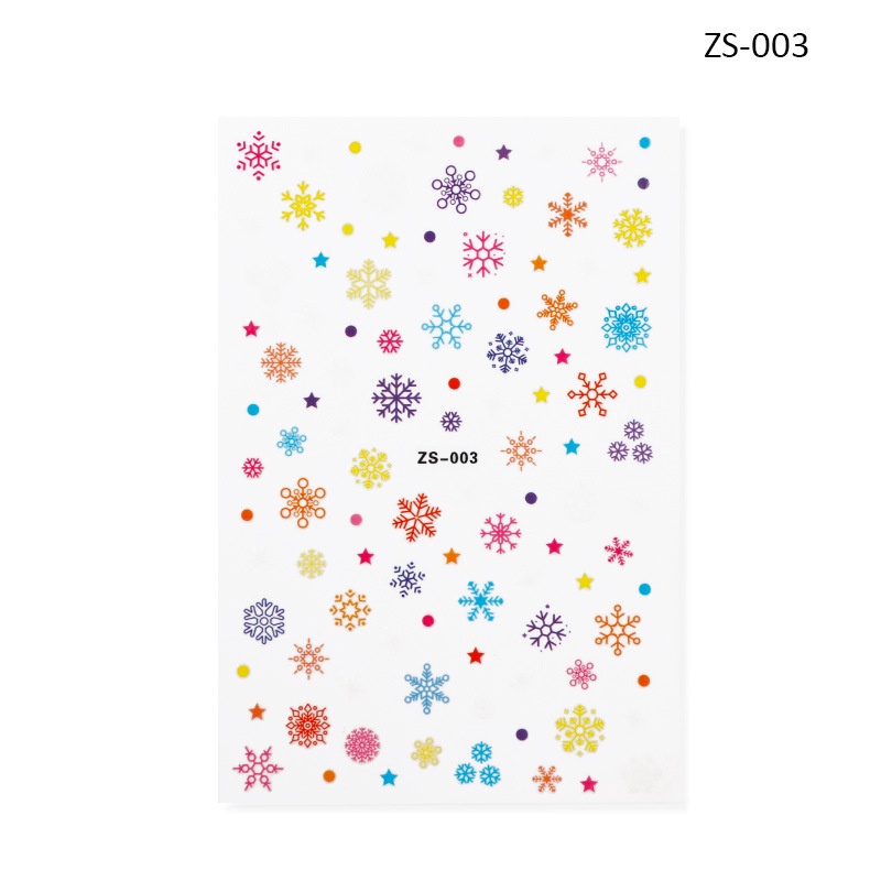 Sticker Trang Trí Móng Noel Siêu Đẹp Mã ZS03