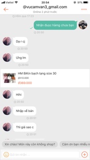 HM BiKin bạch tạng size 25