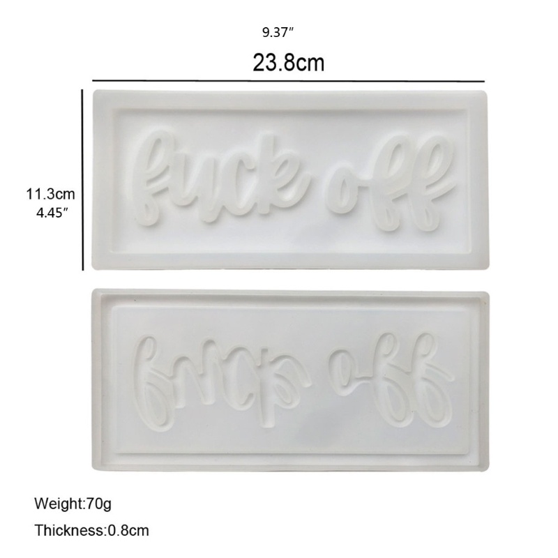 Sa Khuôn Silicone Làm Bảng Treo Cửa Ra Vào / Biển Hiệu Bằng Resin Epoxy Pha Lê