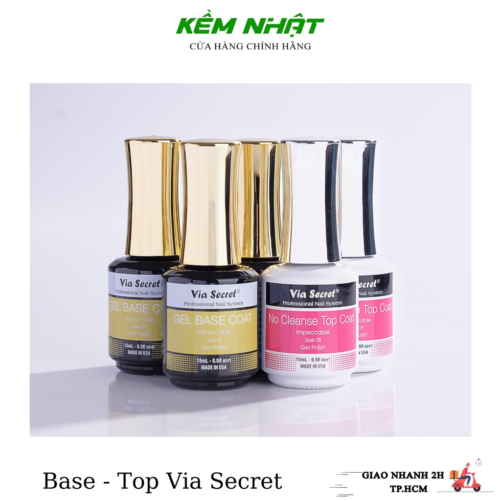 Liên Kết Base, Top Bóng Via Secret siêu bóng và chắc chính hãng - Made in USA