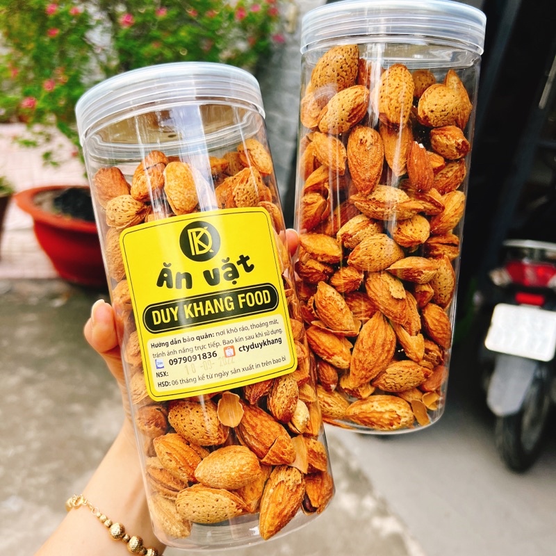 Hạnh Nhân Vỏ Rang Bơ Mỹ hộp 400gr