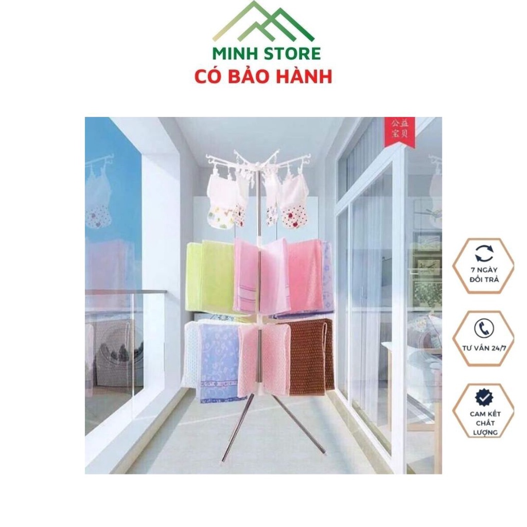 Cây Phơi Quần áo Đồ Lót Tất Vớ Lót Đồ Sơ Sinh Thông Minh Có Thể Gấp Gọn Xoay 360° Tiết Kiệm Diện Tích Hàng Chuẩn Giá Tốt