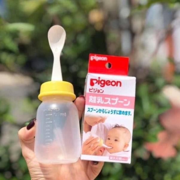 Bình thìa Pigeon cho bé 120ml🍀CHÍNH HÃNG 🍀giúp bé ăn uống dễ dàng nhất mà hoàn toàn không ảnh hưởng đến răng và lợi