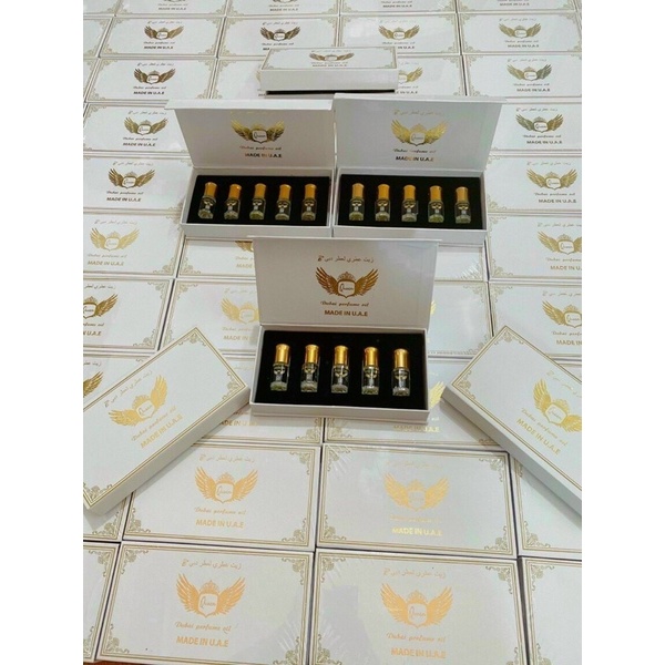 Set tinh dầu nước hoa Dubai dùng thử 5 chai