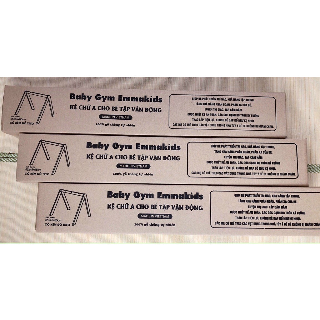 Kệ Chữ A Cho Bé Emma Kids, Đồ Chơi Vận Động Cho Bé Sơ Sinh Babibu - KCAE