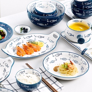 Bộ bát đĩa cá cao cấp 🐟