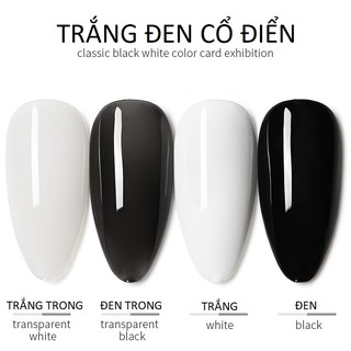 Sơn gel AS red - màu trắng đen