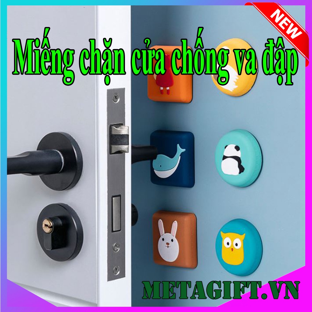 Miếng chặn cửa chống va đập đệm chắn cửa cao su silicon dán tường tủ bàn ghế giảm tiếng ồn