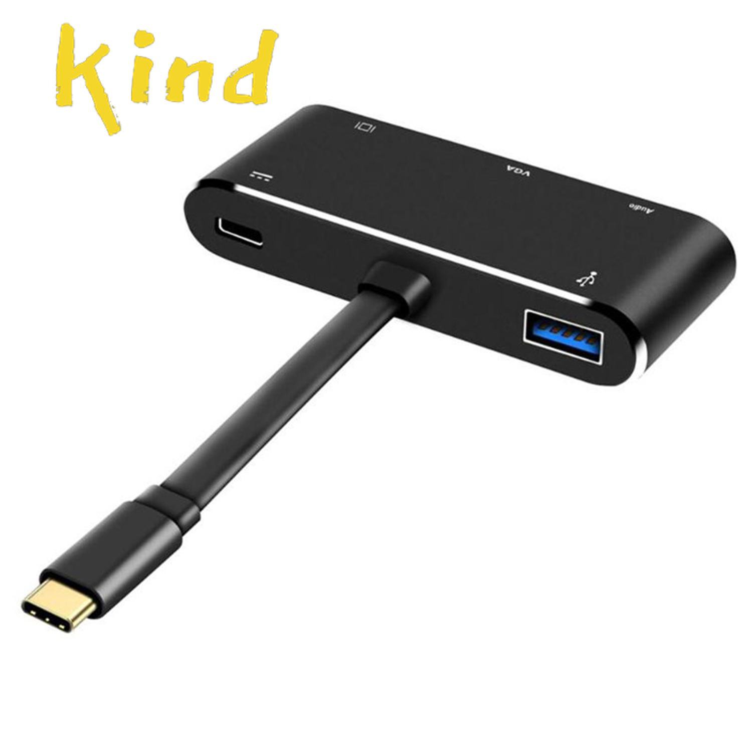 Bộ Chia Cổng Usb Type C Sang Hdmi-Compatible Vga 5 Trong 1