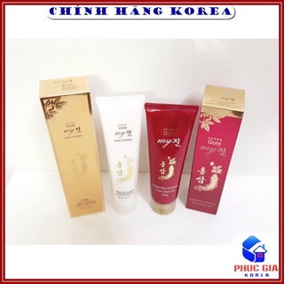 Sữa Rửa Mặt Hồng Sâm My Gold Hàn Quốc, Hộp 120g - Sữa Rửa Mặt Dưỡng Trắng Da