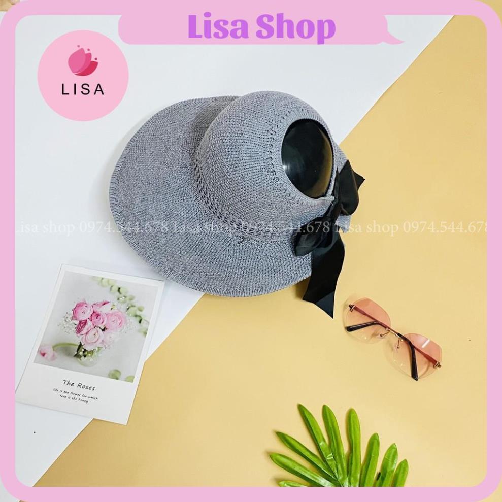 [HÀNG CAO CẤP- ẢNH THẬT] Mũ đi biển nón chống nắng phối nơ sau phong cách Vintage hot nhất 2021, M10