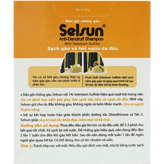 Dầu Gội Sạch SELSUN GÓI (Hộp 60 gói )