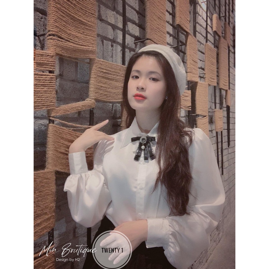 Áo sơ mi LỤA trắng tay bồng ( kèm ảnh thật,video) | BigBuy360 - bigbuy360.vn