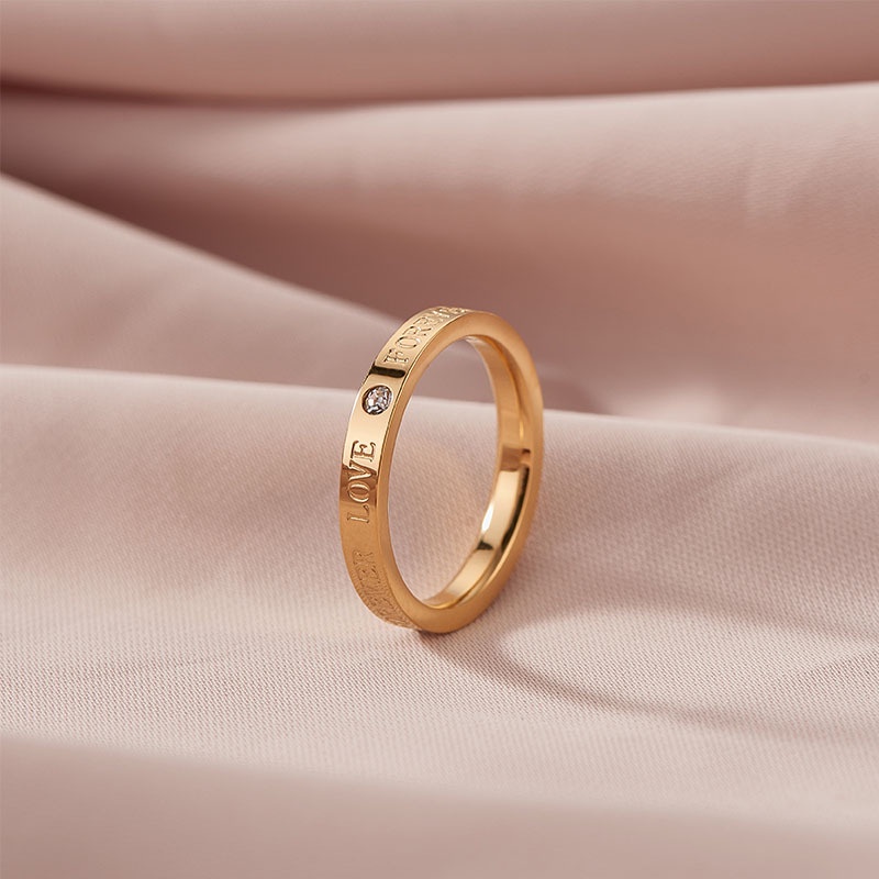 [FreeShip] Nhẫn nữ titan forever love J6-311 - CAM KẾT KHÔNG BAY MÀU