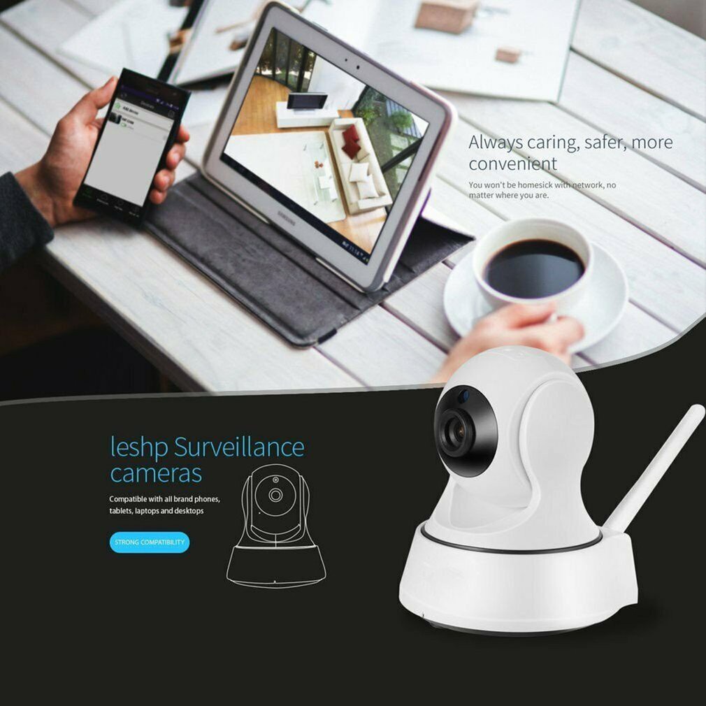 EVKVO - Theo dõi tự động - YCC365 PLUS APP Rotate Wireless FHD 3MP Mini WIFI PTZ IP Camera CCTV WIFI Home Security Surveillance Camera IR Night Vision