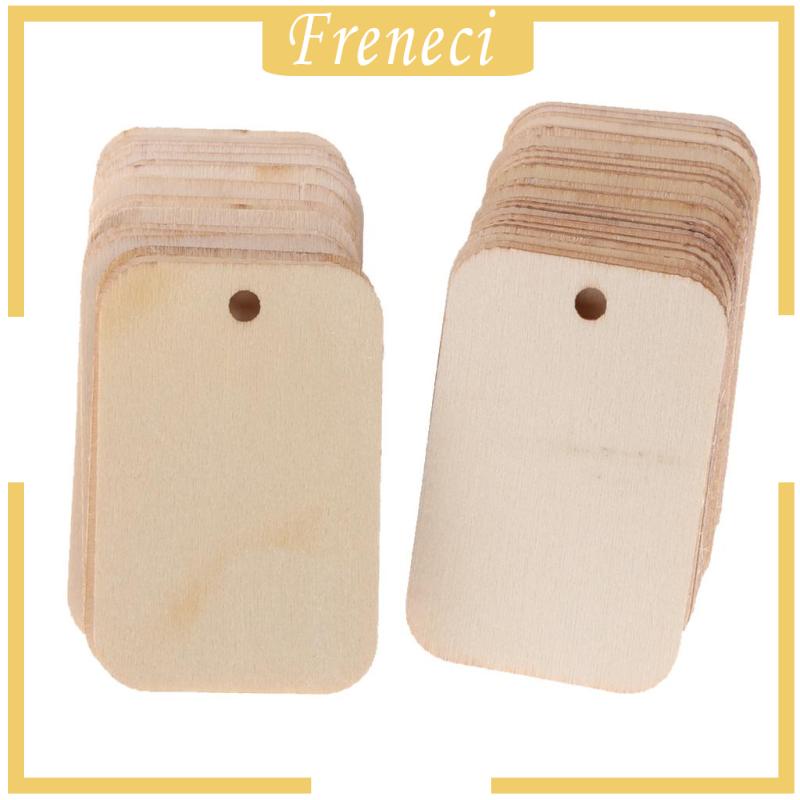 Set 50 Miếng Gỗ Hình Chữ Nhật Dùng Để Làm Đồ Trang Trí Thủ Công DIY