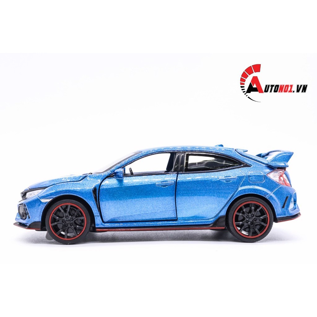 MÔ HÌNH XE HONDA CIVIC HATCHBACK TYPE R BLUE 1:32 MINIAUTO KHÔNG HỘP 5707